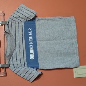 Calvin Klein Jeans boys gray and blue tshirt size 4T